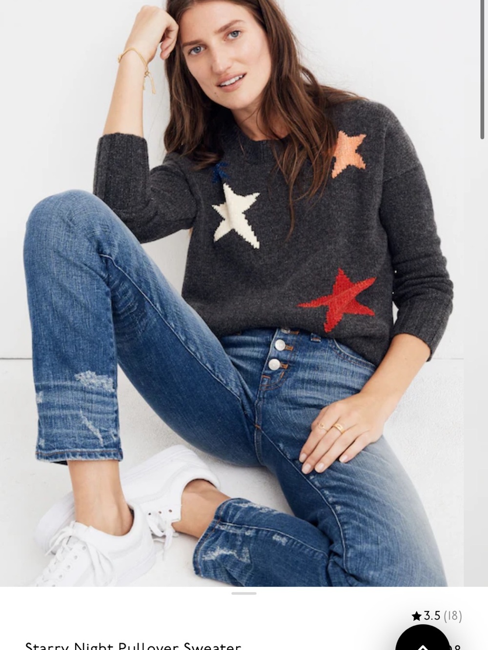 Madewell Starry Night Pullover Sweater Size M